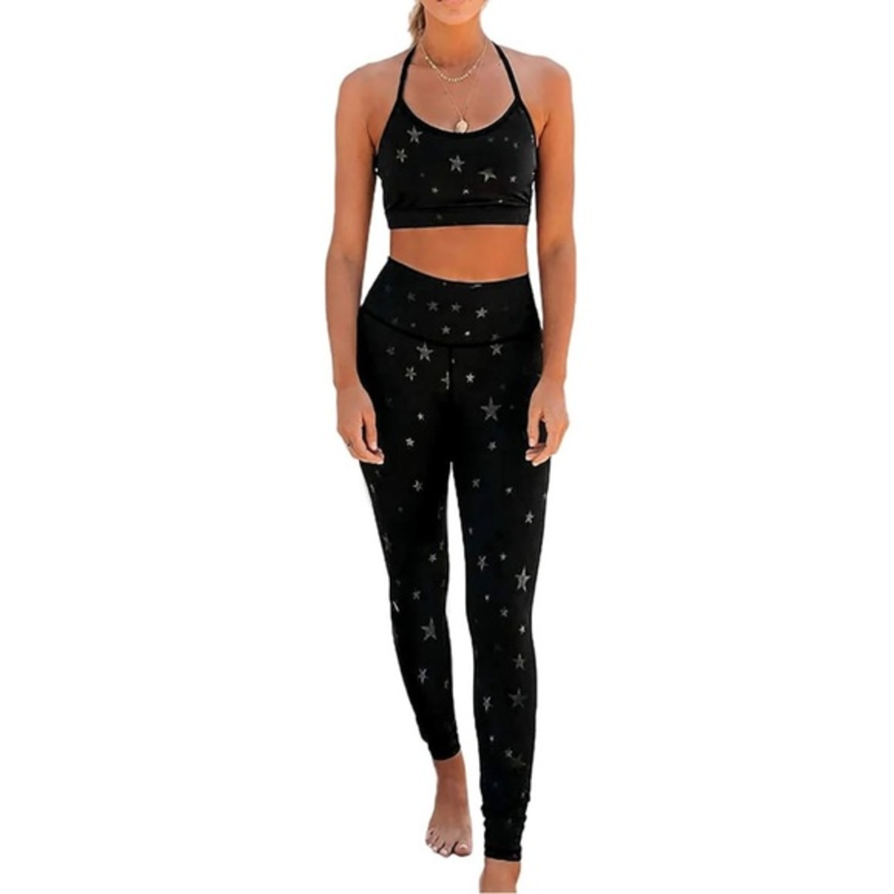 AMAZON | STAR PRINT‎ HIGH WAIST LEGGINGS